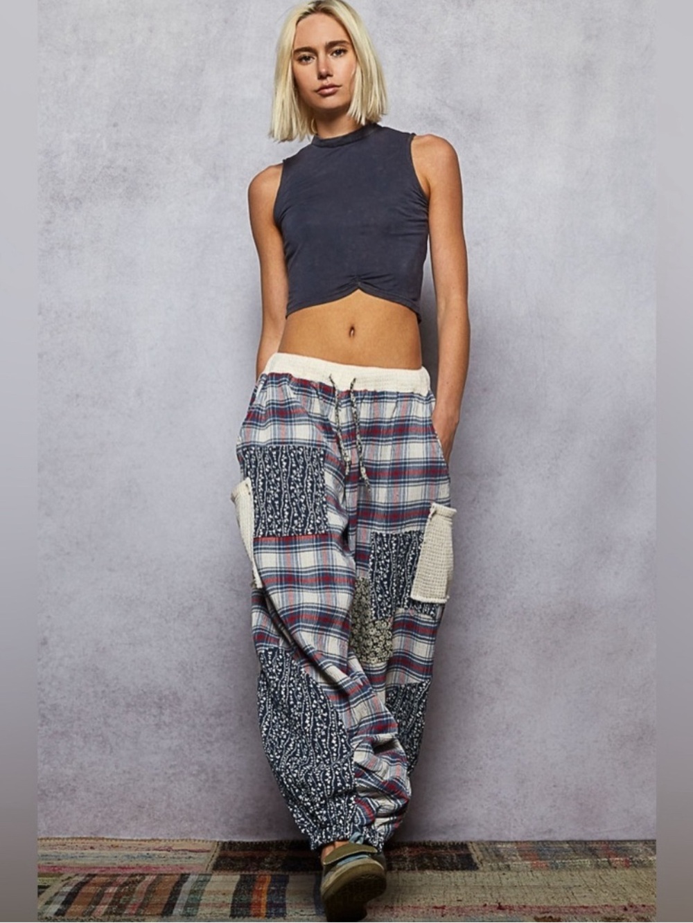 POL Plaid Patchwork Set - Picture 3 of 14